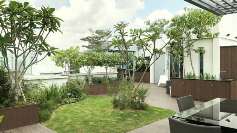 Rooftop garden in-style 3: Paradise in the sky