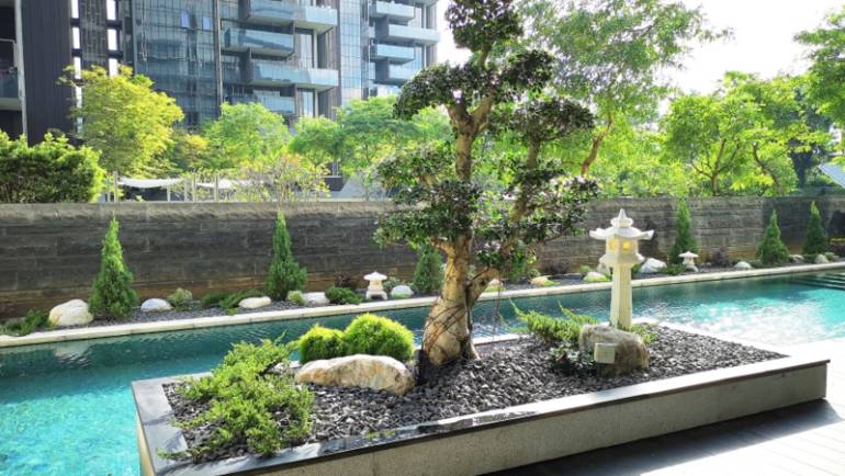 Modern Chinese- Japanese Style Garden Inspired